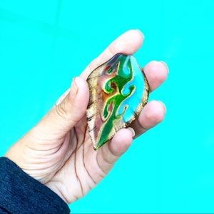 ITALIAN GLASS pendent artsy handmade jewelry italy